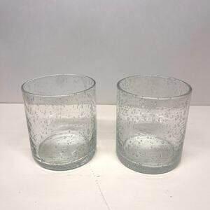 Tag Ltd Double Old Fashioned Bubble Glass Set of 2
